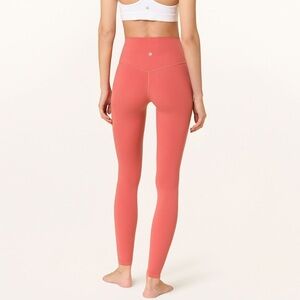 Lululemon Align 25” High-Waisted Coral Leggings